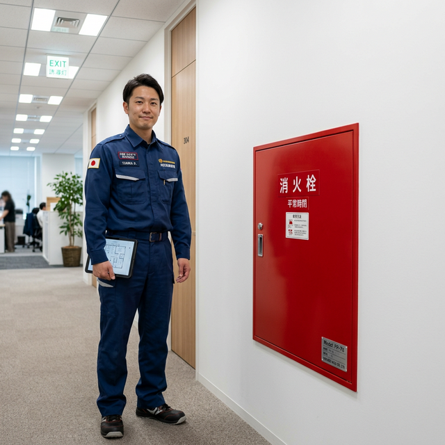 消防検査・お引き渡しイメージ